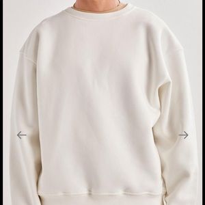 Mens oversize crewneck sweatshirt